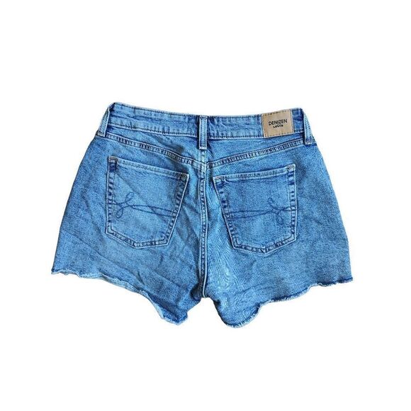 Levi's Denizen Women's Size 4 Medium Wash Denim Shorts Cotton Distressed - Picture 3 of 4